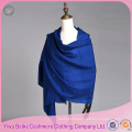 2017 popular plain dyed women's pashmina mongolian wool shawl scarf